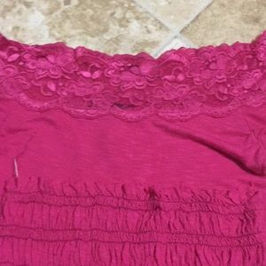 Off the shoulder shirt .